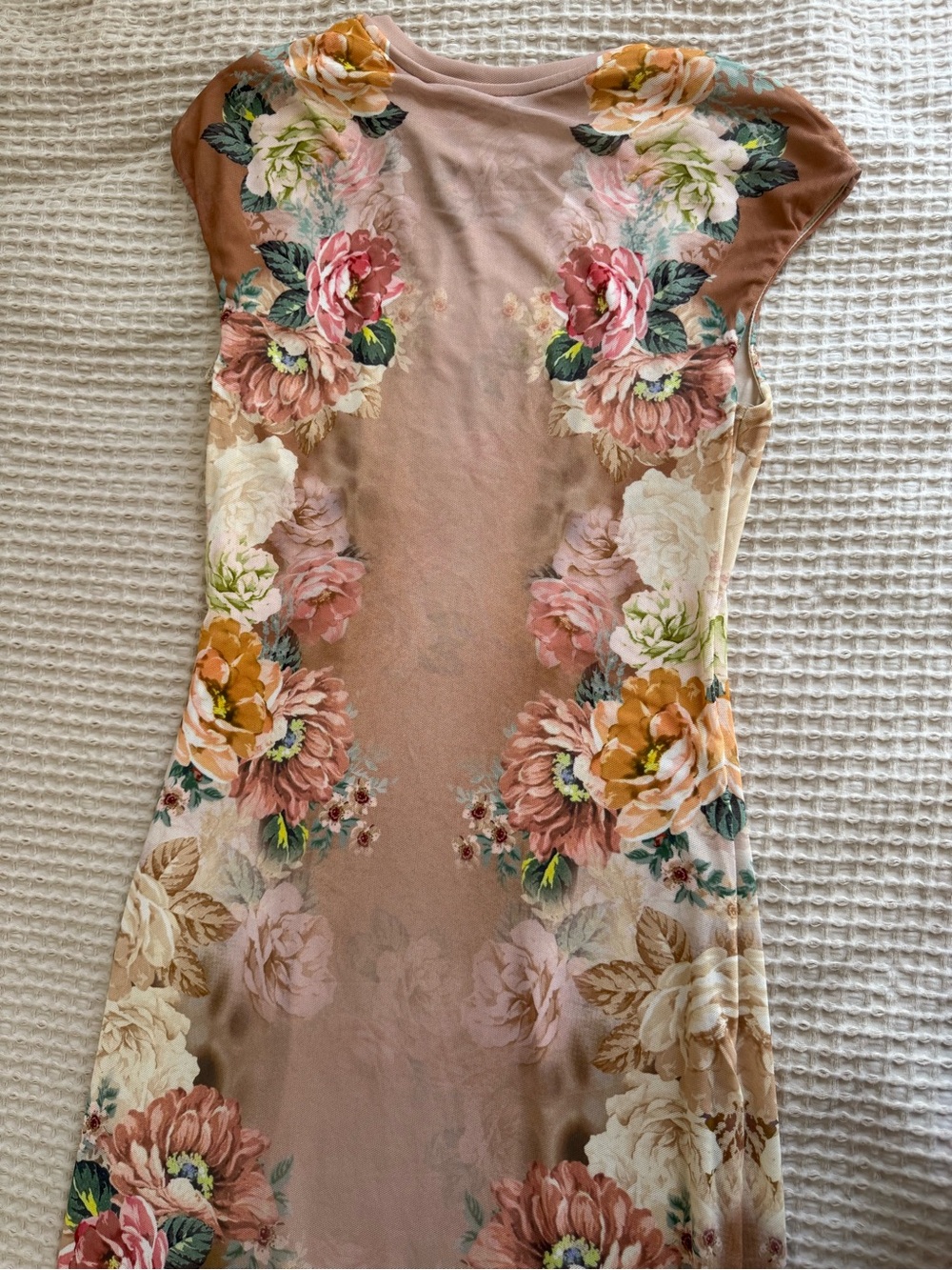 AFRM Cody Dress in Honey Rose Frame - Picture 7 of 9
